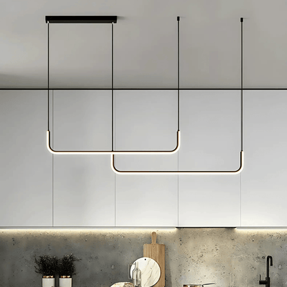 Lumivault | Moderne Hanglamp – Zwart of Goud – Dimbare LED – Voor Eettafel of Keuken