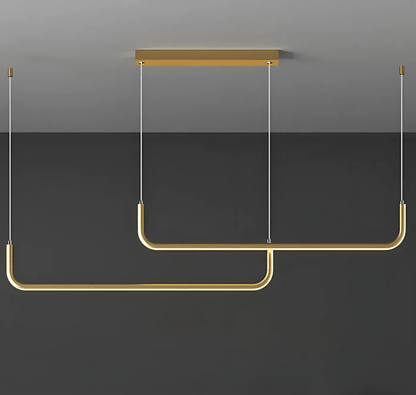 Lumivault | Moderne Hanglamp – Zwart of Goud – Dimbare LED – Voor Eettafel of Keuken