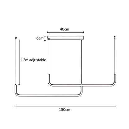 Lumivault | Moderne Hanglamp – Zwart of Goud – Dimbare LED – Voor Eettafel of Keuken