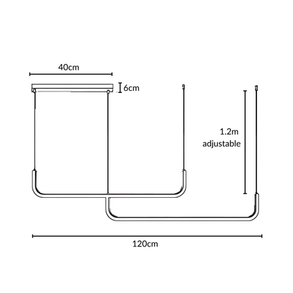 Lumivault | Moderne Hanglamp – Zwart of Goud – Dimbare LED – Voor Eettafel of Keuken