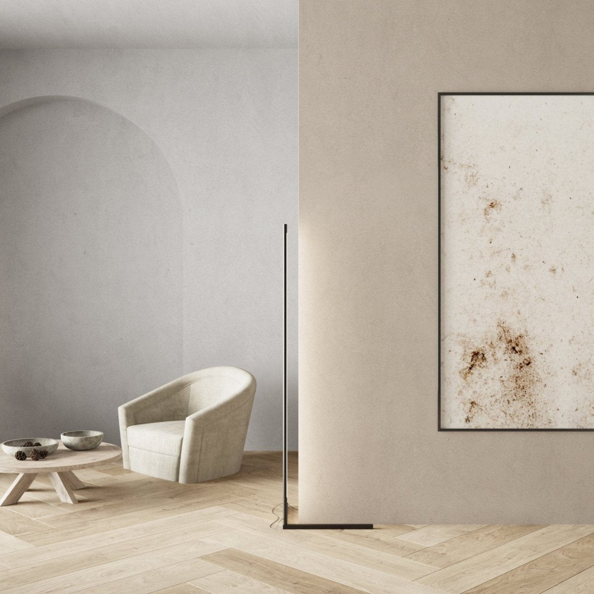 LumiCube - Lampa podłogowa LED z pilotem