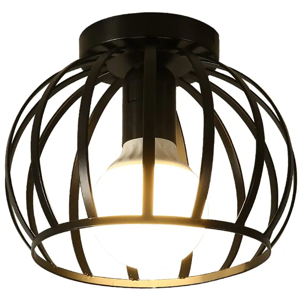 Aurub | Industriële plafondlamp zwart