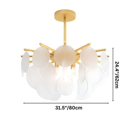 AuroraLuxe – Luxe Design Kroonluchter met Glazen Schijven