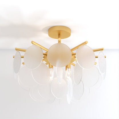 AuroraLuxe – Luxe Design Kroonluchter met Glazen Schijven