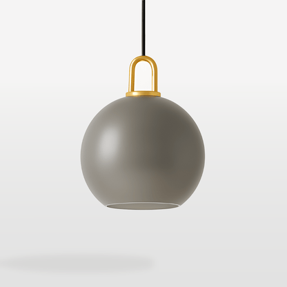 GlasNura – Moderne Hanglamp met Grijs of Transparant Glas en Messing Details