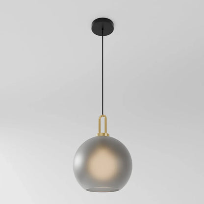 GlasNura – Moderne Hanglamp met Grijs of Transparant Glas en Messing Details