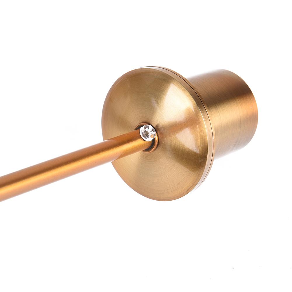 Moderna mosiężna geometryczna szklana lampa wisząca