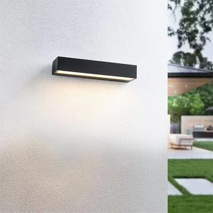 ALVARIX Lampada da parete – Lampada LED moderna per esterni – IP65 – In 3 dimensioni – Alluminio e vetro temperato