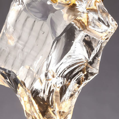 Natalia – Złota lampa wisząca z kryształem | Luksusowe oświetlenie LED | 28 cm wysokości