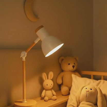 NordicGlow | Scandinavische Houten Tafellamp