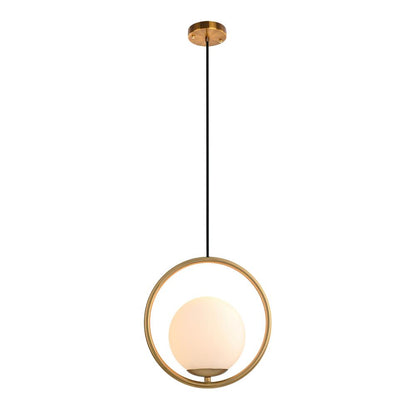 Moderna lampada da cucina a sospensione in ottone con 1 luce