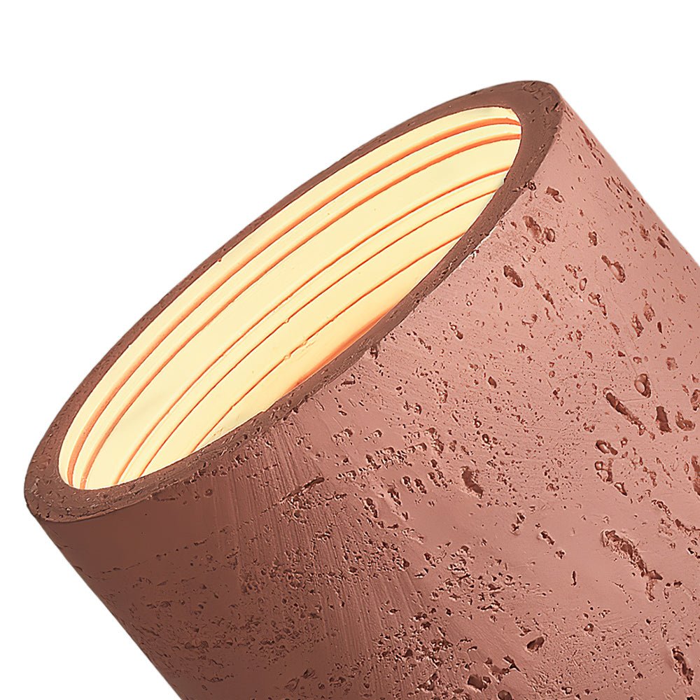 Lampada da soffitto a cilindro in pietra LED moderna