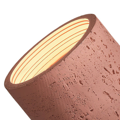 Lampada da soffitto a cilindro in pietra LED moderna