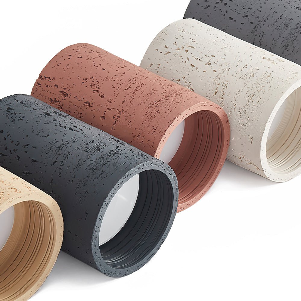 Lampada da soffitto a cilindro in pietra LED moderna