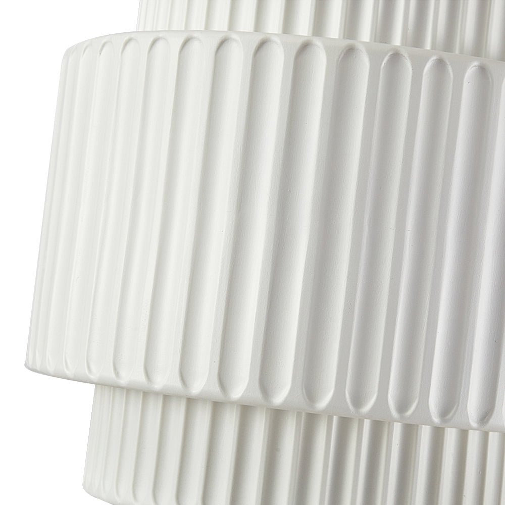 Nordycka lampa wisząca z warstwą kremową w stylu ceramicznym