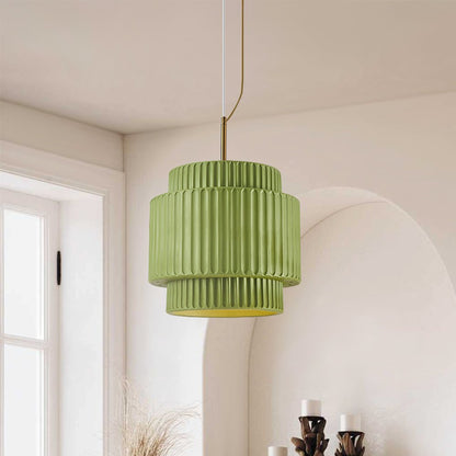 Nordycka lampa wisząca z warstwą kremową w stylu ceramicznym