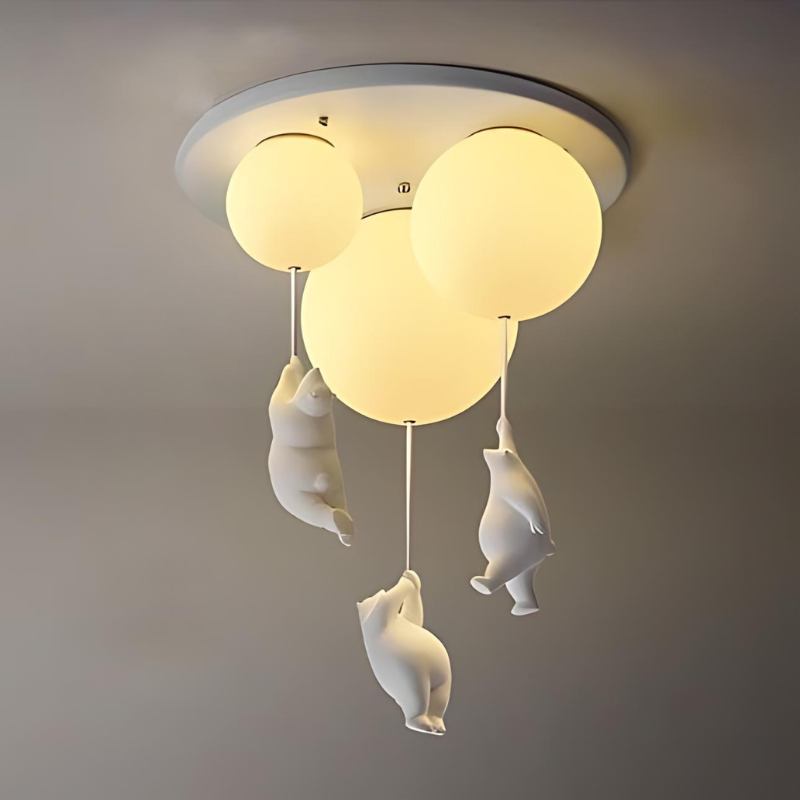 Up – Lampada a soffitto con Orsetto Palloncino | Illuminazione per cameretta | LED | 4 Formati