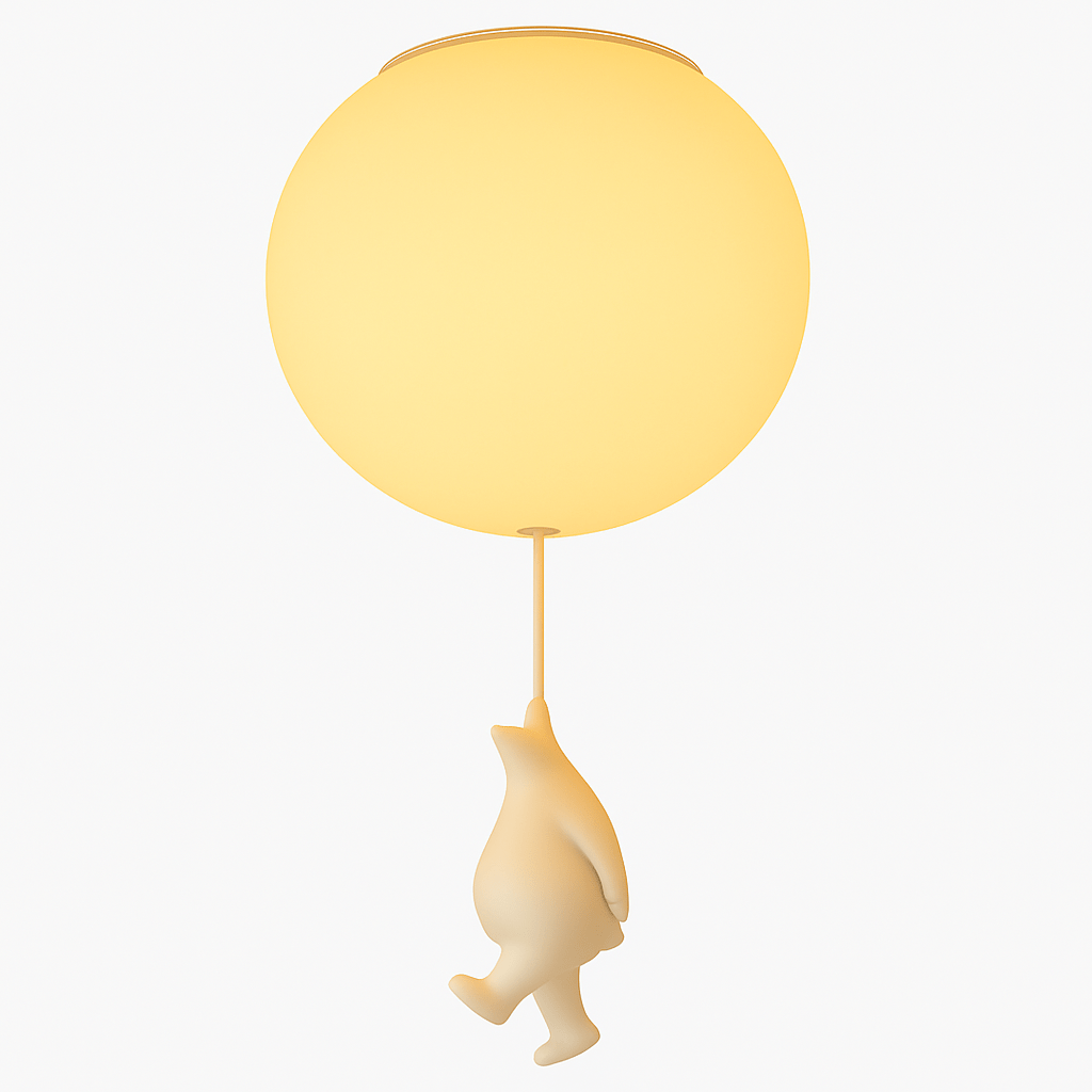 Up – Lampada a soffitto con Orsetto Palloncino | Illuminazione per cameretta | LED | 4 Formati