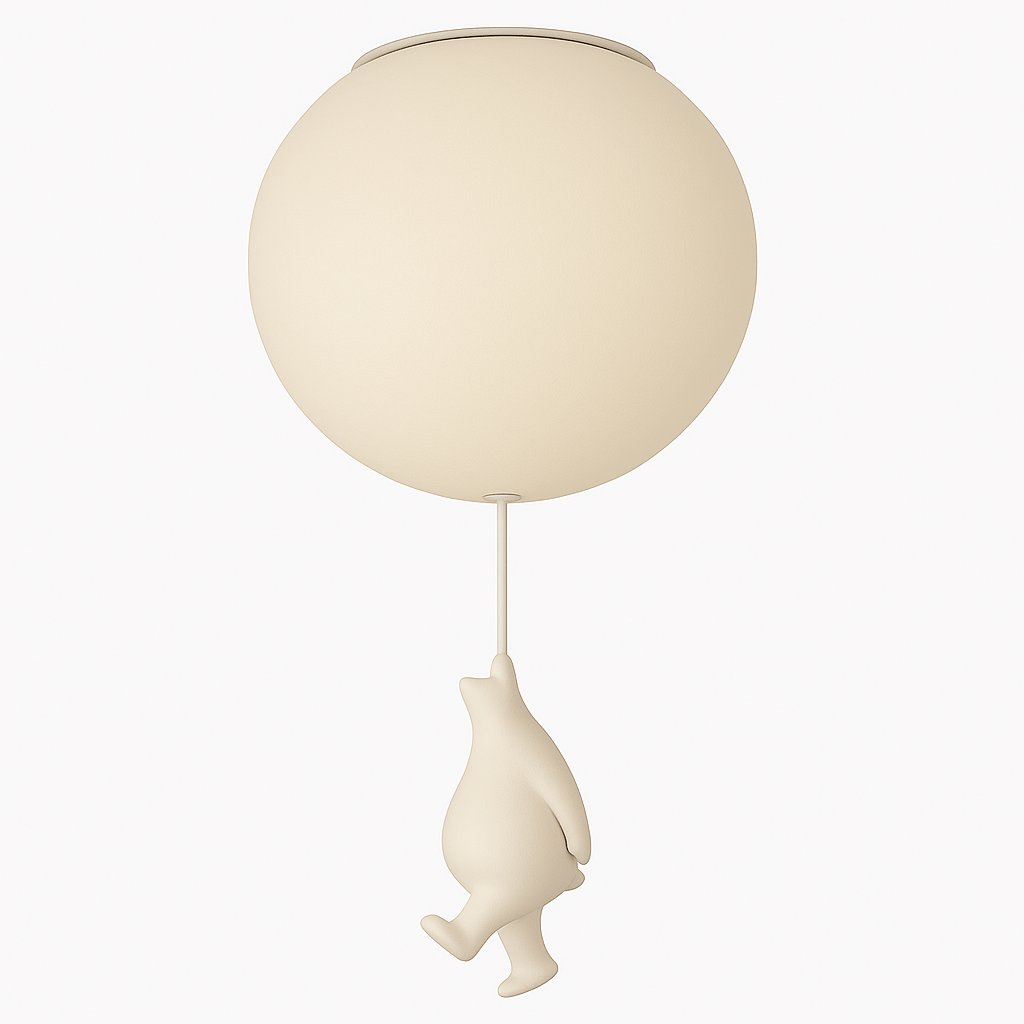 Up – Lampada a soffitto con Orsetto Palloncino | Illuminazione per cameretta | LED | 4 Formati