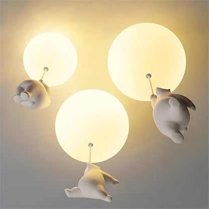 Up – Lampada a soffitto con Orsetto Palloncino | Illuminazione per cameretta | LED | 4 Formati
