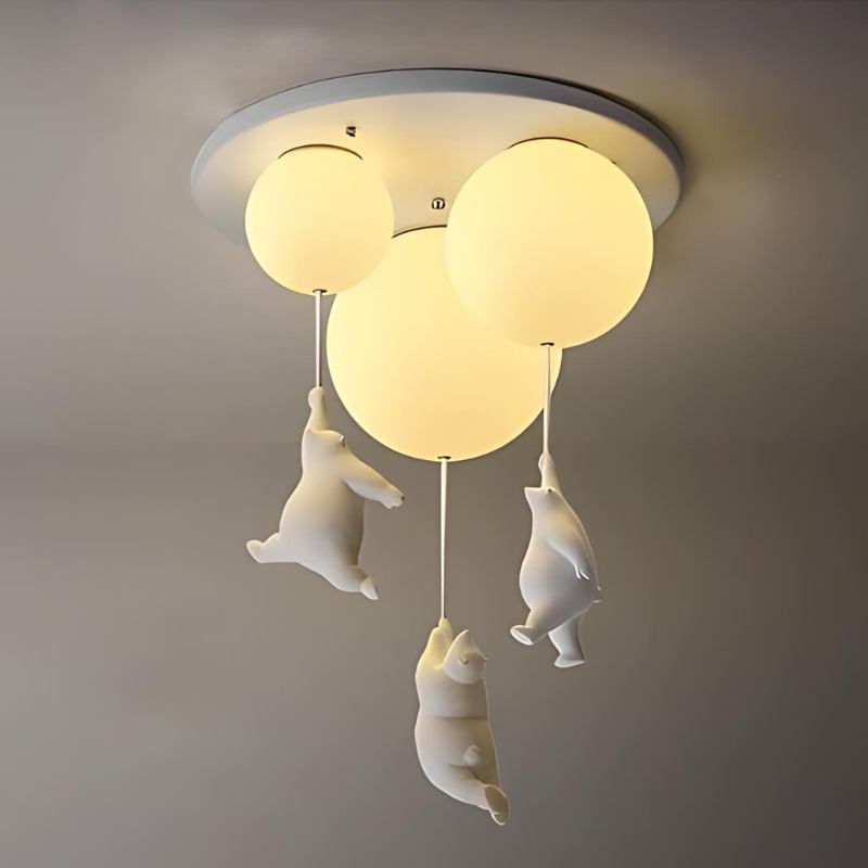 Up – Lampada a soffitto con Orsetto Palloncino | Illuminazione per cameretta | LED | 4 Formati