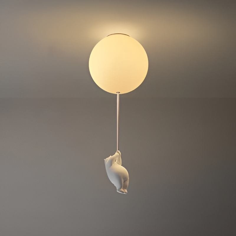 Up – Lampada a soffitto con Orsetto Palloncino | Illuminazione per cameretta | LED | 4 Formati