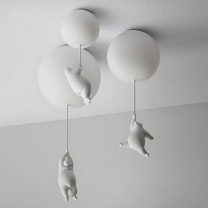 Up – Lampada a soffitto con Orsetto Palloncino | Illuminazione per cameretta | LED | 4 Formati