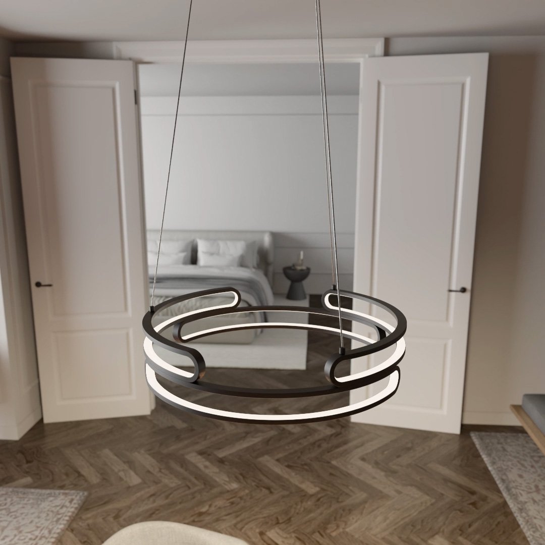 Metalis - Lampada a sospensione elegante in metallo