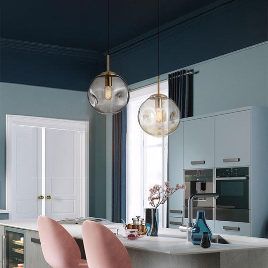 BolSphere - Elegante  glazen bol hanglamp